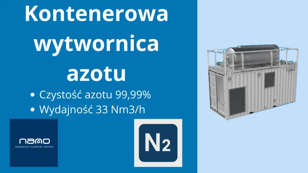 Kontenerowa wytwornica azotu