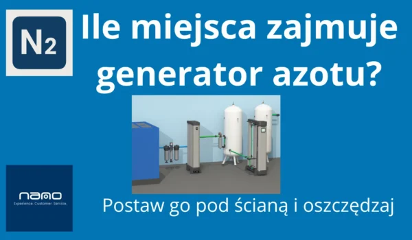 Ile miejsca zajmuje generator azotu?