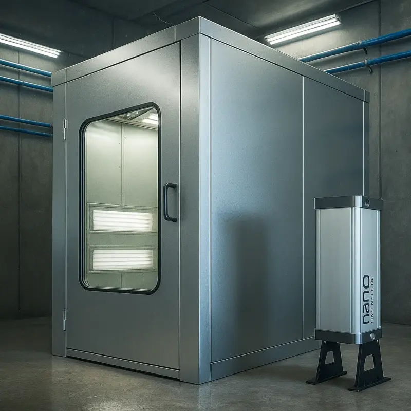 kabina lakiernicza i kolumna węglowa