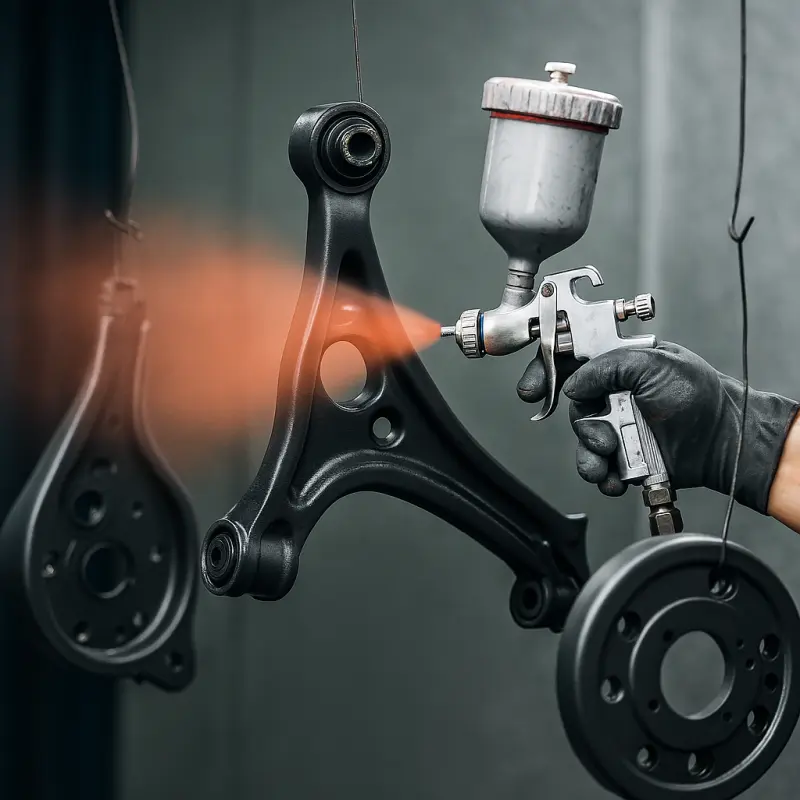 Malowanie natryskowe z azotem metalowych części