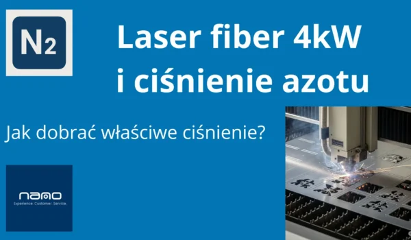 cięcie azotem na laserze fiber 4kW