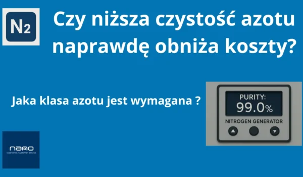 Czystość azotu i koszty
