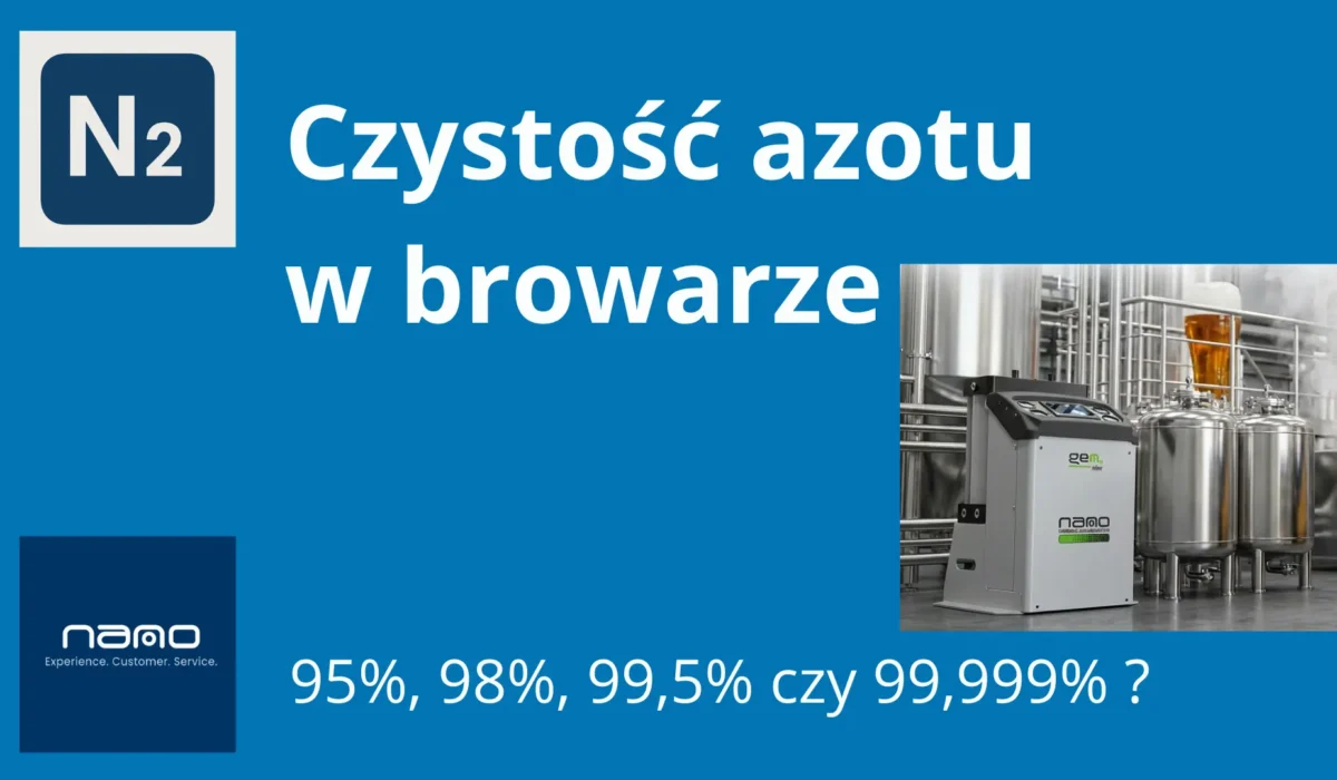 Czystość azotu w browarze