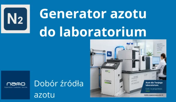 Generator azotu w laboratorium do zasilania chromatografów